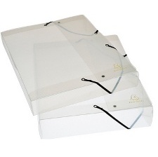 BOITES DE CLASSEMENT CRYSTAL FORMAT 240*320 POUR A4 CRYSTAL - DOS 25 MM