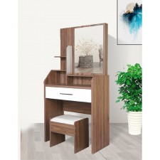COIFFEUSE 1613D EN BOIS AVEC POUF