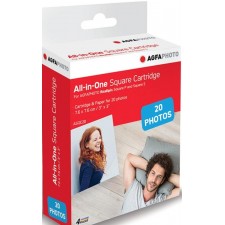 CARTOUCHE IMPRIMANTE PHOTO AGFA ASQC30 REALPIX SQUARE BLANC FUCSIA