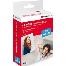 CARTOUCHE IMPRIMANTE PHOTO AGFA ASQC20 REALPIX SQUARE S  BLANC FUCSIA