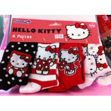 CHAUSSETTES HELLO KITTY X4 TAILLE 31/35 MULTICOLORE