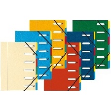 TRIEUR HARMONIKA DOS EXTENSIBLES AVEC ÉLASTIQUES ET FENETRES DÉCOUPÉES- CARTES LUSTRÉE 425G-M2 FORMAT 240*320 POUR A4 6 COULEUR