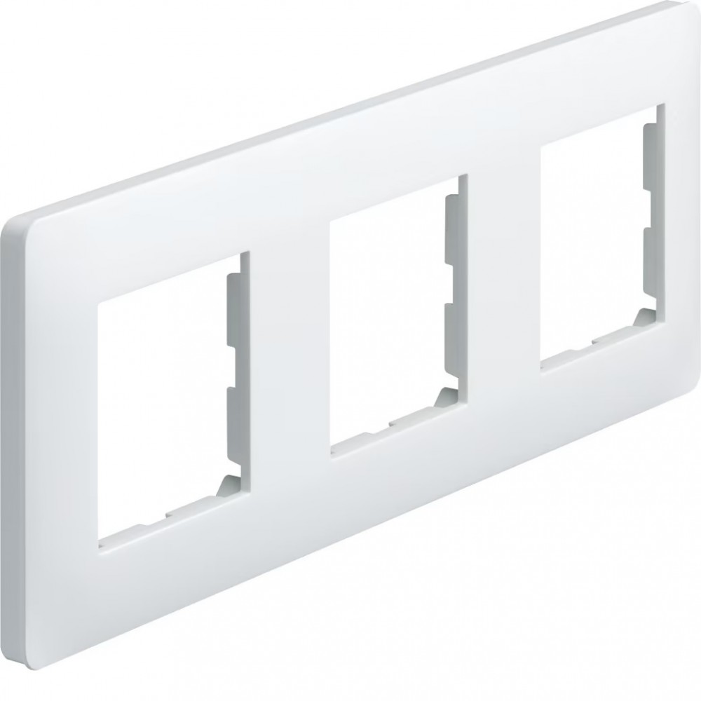 Plaque 3 Postes / 6 Modules Horizontale Legrand - Référence 75014 - Blanc