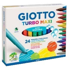 FEUTRES 24 COULEURS ASSORTIES POINTE LARGE