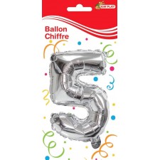 BALLON ANNIVERSAIRE CHIFFRE N°5