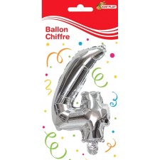 BALLON ANNIVERSAIRE CHIFFRE N°4