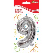 BALLON ANNIVERSAIRE CHIFFRE N° 9