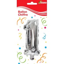 BALLON ANNIVERSAIRE CHIFFRE N° 1