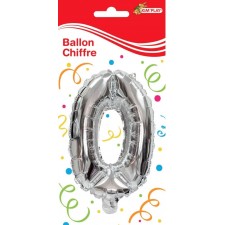 BALLON ANNIVERSAIRE CHIFFRE N° 0