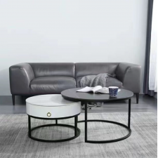 TABLE BASSE GIGOGNE C309 NOIR/BLANC 800x450CM