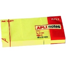 POST-IT 38 * 51 MM BLOC DE 100 FEUILLES 