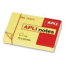 POST-IT 75 * 50 MM BLOC DE 100 FEUILLES 