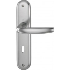 POIGNEES SUR PLAQUES LONGUES HOPPE ALTANTA CLE L ALU ARGENT