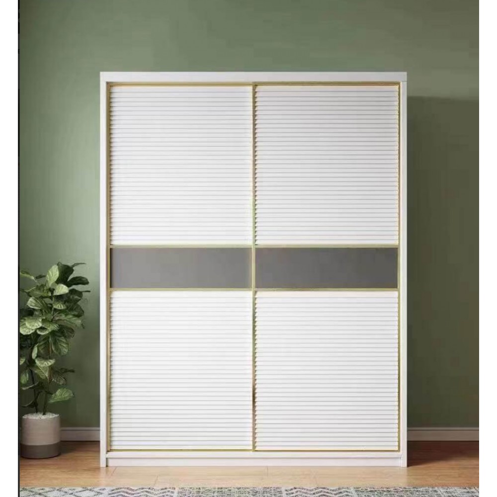 ARMOIRE COULISSANTE 812 BLANC GRIS