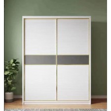 ARMOIRE COULISSANTE 812 BLANC GRIS