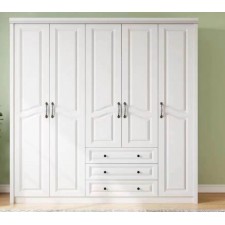 ARMOIRE 5 PORTES 2220-5 BLANC