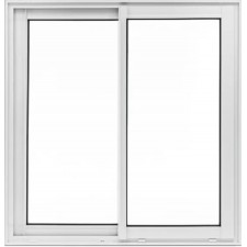 FENETRE PVC COULISSANTE BLANC 120X105CM