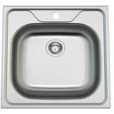 EVIER DE CUISINE INOX CARRE 1 BAC