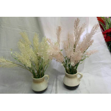 FLEURS ROSES ET JAUNES B210 42CM