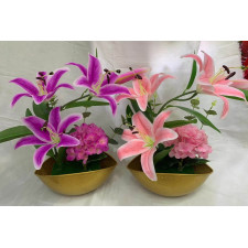 FLEURS LYS ARTIFICIELLES B197 45CM