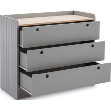 COMMODE MONTE 13530 GRIS ANTHRACITE 3 TIROIRS