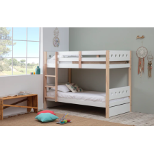 LIT SUPERPOSE COMPTE 14362 BLANC/BOIS MDF E1 2 SOMMIERS 155x101x203CM