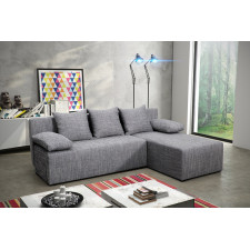 CANAPE JOLLY CLIC CLAC EN TISSU 112X200CM GRIS