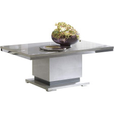 TABLE BASSE MISTRAL MIS029 120x65x46CM GRIS LAQUE