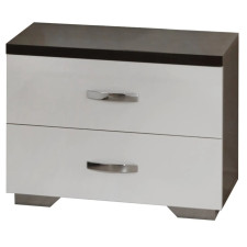 TABLE DE CHEVET GLORIA 53X40X39CM GRIS BLANC