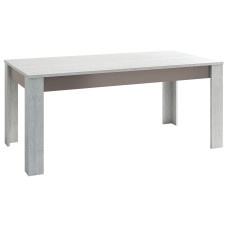 TABLE A MANGER RALLONGE LAURA180X78X90CM BOIS GRIS