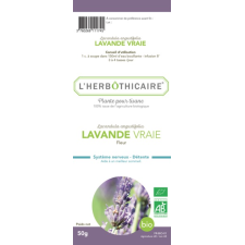 TISANE BIO L HERBOTHICAIRE LAVANDE VRAIE 50G