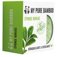 EPONGE KONJAC MY PURE BAMBOO VERTE