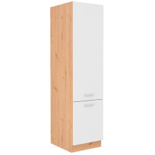 COLONNE MARIA 2 PORTES 50X200X60CM BLANC BOIS DE CHENE