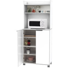 ARMOIRE MULTI-USAGE ADR-470-PP-1 73X172X36CM BLANC LAQUE