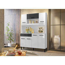 ARMOIRE CUISINE 1876-38-1 NOIR BLANC