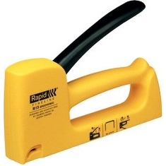 AGRAFEUSE PISTOLET POURDÉCORATION ET ACCROCHAGE TEXTILLE RAPID MATIÈRE PLASTIQUE