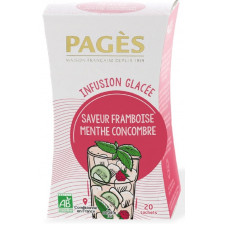 INFUSION GLACEE PAGES FRAMBOISE MENTHE CONCOMBRE