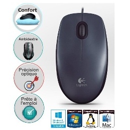 SOURIS OPTIQUE LOGITECH M90 FILLAIRE USB