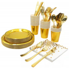 VERRES METALISES DORES X10 PCES