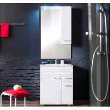 MEUBLE DOUCHE MINKA 60X46X197CM BLANC LAQUE