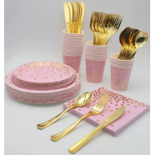 ASSIETTES A POIS 17CM 10PCES