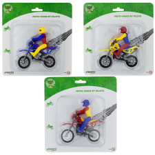 MOTO CROSS ET PILOTE FERRY JOUETS DES 3 ANS