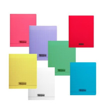 CAHIER PETITS CARREAUX 96 PAGES 210X297 POLYPRO COUL. ASS