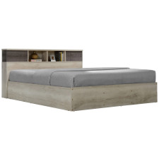 LIT CASTILLO 140X190 BOIS GRIS
