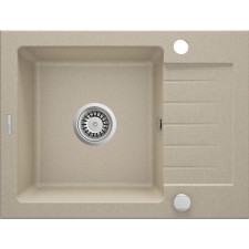 EVIER DE CUISINE ZORBA ZQZ711A 1 BAC 58X44CM