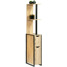 MEUBLE WC 2 PORTES INDUSTRIEL FACILITYS 119X30XCM EFFET BOIS