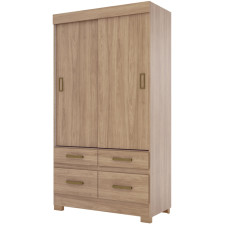 ARMOIRE COULISSANTE BE25-201 2P-4T 1095X2005X485CM BOIS