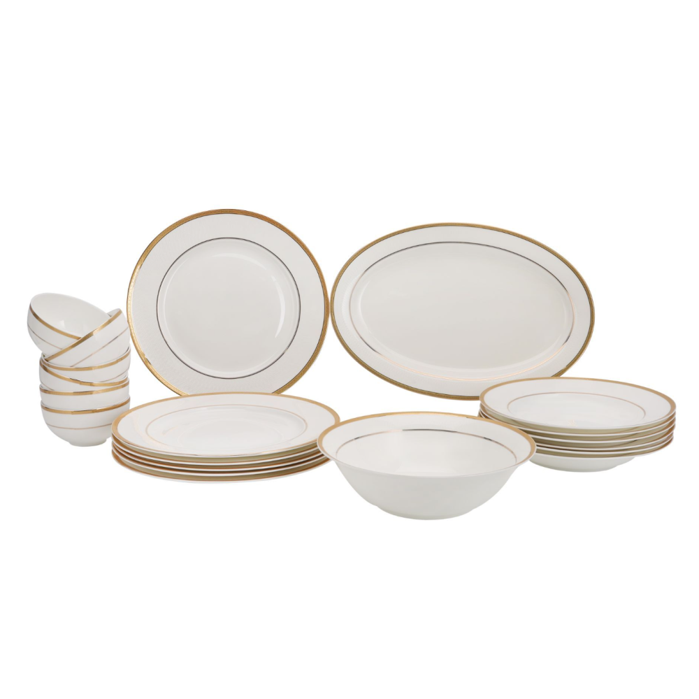 Plateaux Dorés En Inox - Lot De 2 - 20 Cm - Pour Service, Déco, Gâteaux - Design élégant