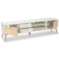 MEUBLE TV KIARA 180X37X49CM BLANC