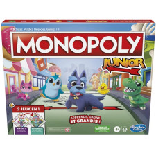MONOPOLY JUNIOR 2EN1 HASBRO DES 4 ANS+